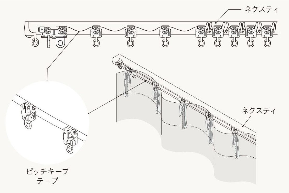 ウェーブカーテンのイメージ