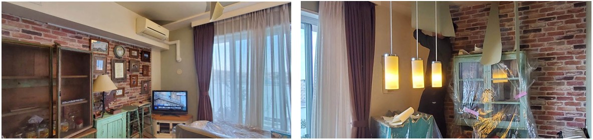 アクセントクロス貼り