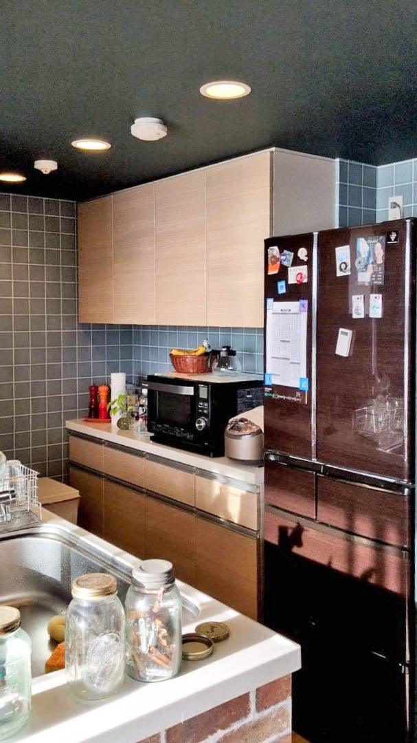 タイル柄アクセント