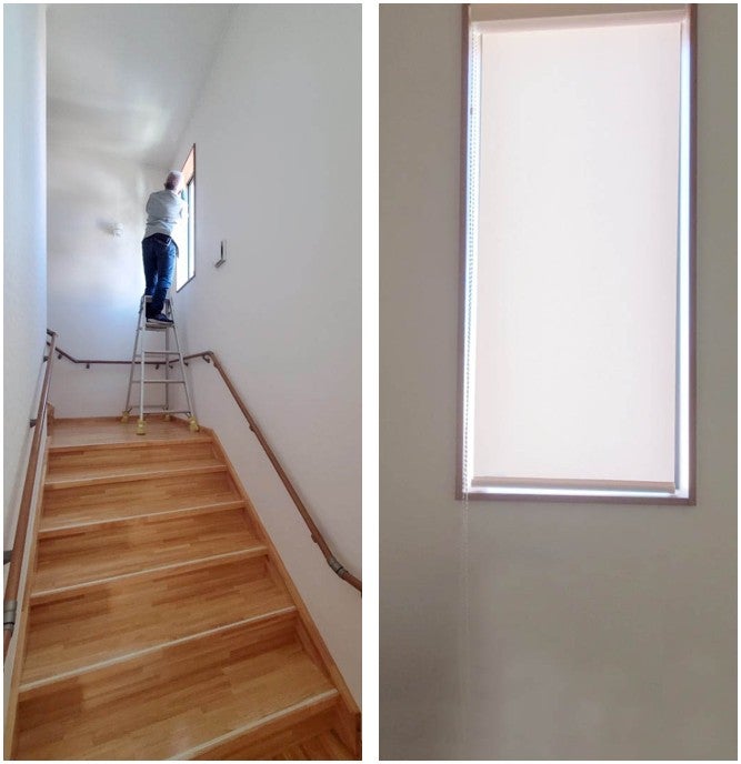 階段室遮熱ロールスクリーン