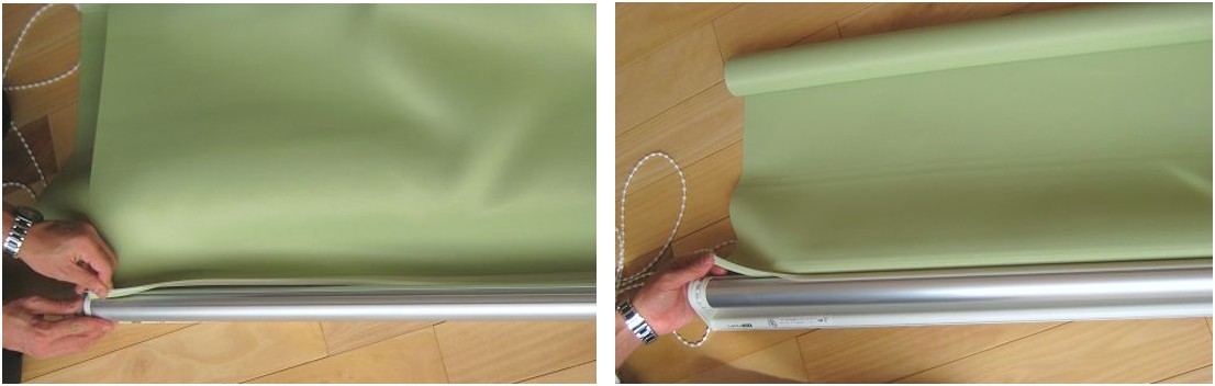 巻取り部から取外し