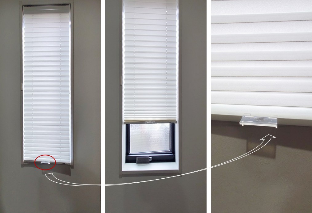 プリーツスクリーン ハンドル操作