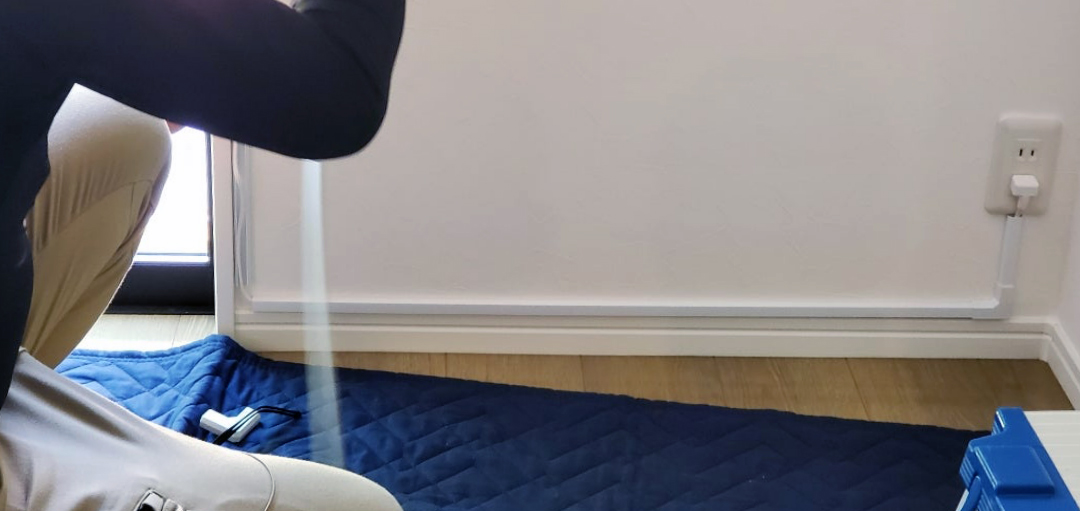 コードのモール仕上げ